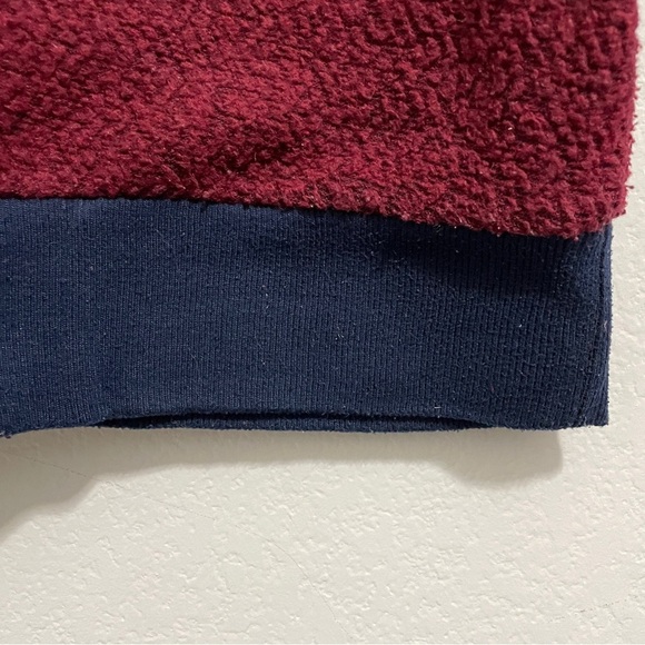 Patagonia Woolyester Fleece Jacket Full Zip Oxide Red Blue Womens Large L - Picture 3 of 16